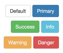 Only the Default and Primary Bootstrap buttons pass WCAG color specifications, the rest fail badly